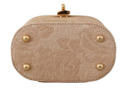 Dolce & Gabbana - Beige Alta Moda Hand Makeup Mirror Bag