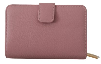 Dolce & Gabbana - Elegant Pink Leather Continental Clutch