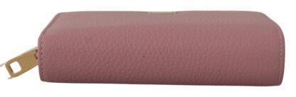 Dolce & Gabbana - Elegant Pink Leather Continental Clutch