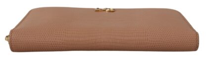 Dolce & Gabbana - Elegant Beige Zip Around Continental Wallet