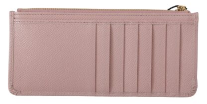 Dolce & Gabbana - Pink Leather Long Wallet with Billslot