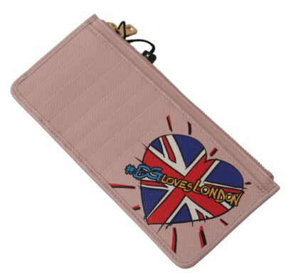 Dolce & Gabbana - Pink Leather Long Wallet with Billslot