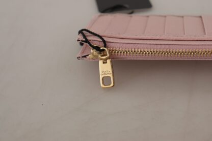 Dolce & Gabbana - Pink Leather Long Wallet with Billslot