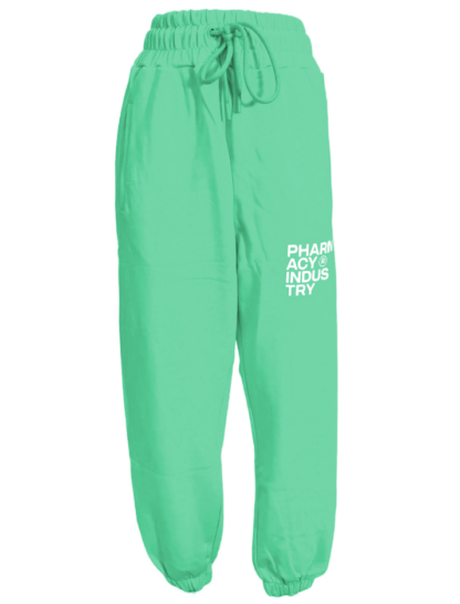 Pharmacy Industry - Chic Drawstring Sweatpants in Lush Green