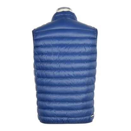 Centogrammi - Elegant Sleeveless Blue Down Jacket with Red Lining