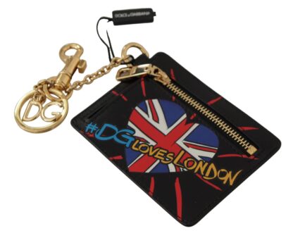 Dolce & Gabbana - Elegant Leather Coin Wallet With Keyring