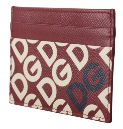 Dolce & Gabbana - Elegant Leather Cardholder in Chic Red