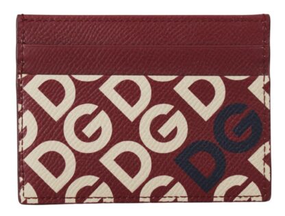 Dolce & Gabbana - Elegant Leather Cardholder in Chic Red