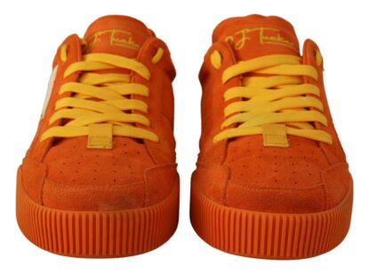 Dolce & Gabbana - Orange Suede Italian Sneakers