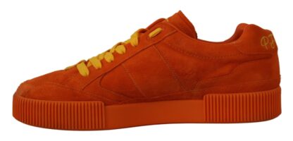 Dolce & Gabbana - Orange Suede Italian Sneakers