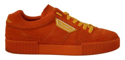 Dolce & Gabbana - Orange Suede Italian Sneakers