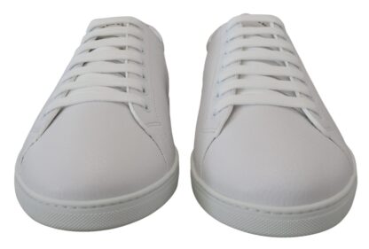 Dolce & Gabbana - Italian Leather White Low-Top Sneakers