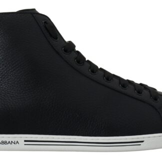 Dolce & Gabbana - Chic Royal Love Crystal Leather Sneakers