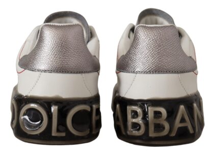 Dolce & Gabbana - Elegant White Leather Sneakers