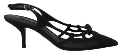 Dolce & Gabbana - Elegant Slingback Heels in Timeless Black