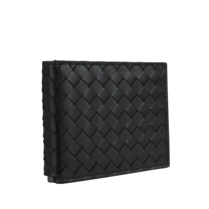 Bottega Veneta - Bottega Veneta Men's Intercciaco Black Leather Intercciaco Woven Wallet