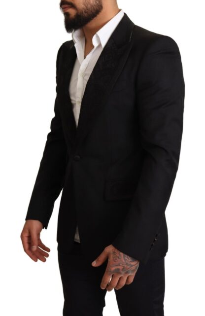 Dolce & Gabbana - Elegant Black Slim Fit Blazer Jacket