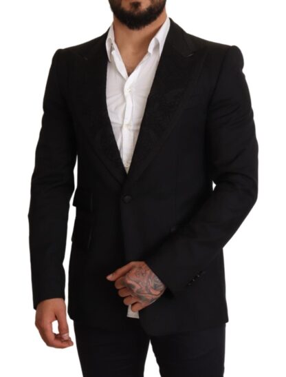 Dolce & Gabbana - Elegant Black Slim Fit Blazer Jacket