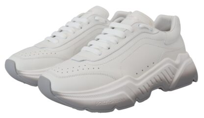 Dolce & Gabbana - Chic Daymaster Leather Sneakers - Elegant White