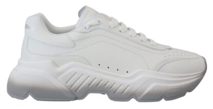 Dolce & Gabbana - Chic Daymaster Leather Sneakers - Elegant White