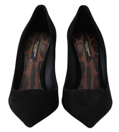 Dolce & Gabbana - Elegant Black Suede Stiletto Pumps