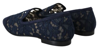 Dolce & Gabbana - Elegant Blue Loafers Flats - Summer Chic