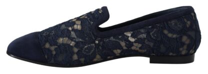 Dolce & Gabbana - Elegant Blue Loafers Flats - Summer Chic