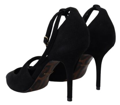 Dolce & Gabbana - Elegant Ankle Strap Suede Heels