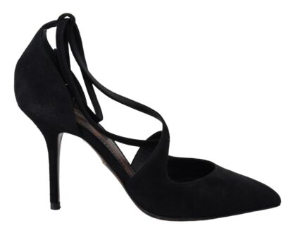 Dolce & Gabbana - Elegant Ankle Strap Suede Heels