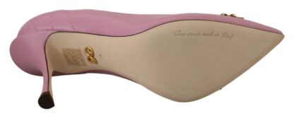 Dolce & Gabbana - Devotion Leather Heels in Pink