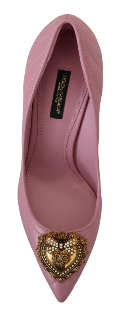 Dolce & Gabbana - Devotion Leather Heels in Pink