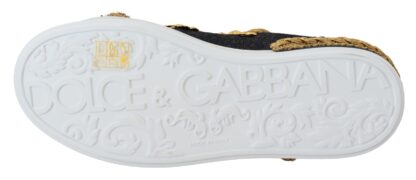 Dolce & Gabbana - Elegant Portofino Leather Sneakers in Black