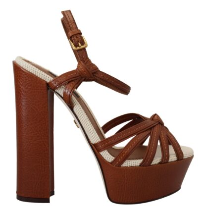 Dolce & Gabbana - Elevate Your Style with Chic Leather Platform Sandals