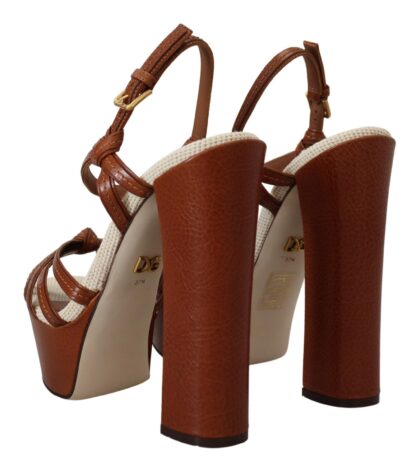 Dolce & Gabbana - Elevate Your Style with Chic Leather Platform Sandals