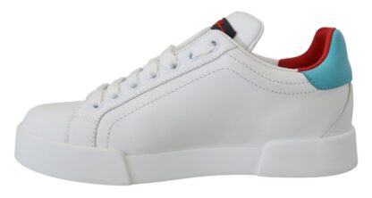 Dolce & Gabbana - Elegant White Portofino Leather Sneakers