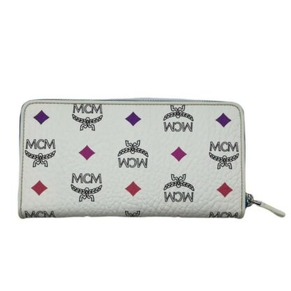 MCM - MCM Women's Spectrum Diamond White Visetos Long Zip Around Wallet