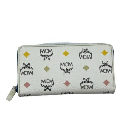 MCM - MCM Women's Spectrum Diamond White Visetos Long Zip Around Wallet