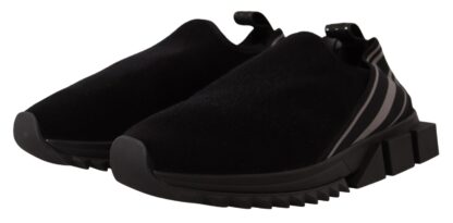 Dolce & Gabbana - Sleek Black Low Top Sneakers