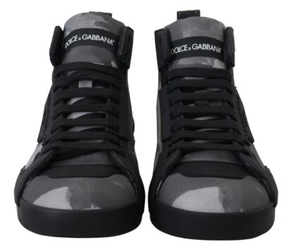 Dolce & Gabbana - Camo Gray High-Top Sneakers