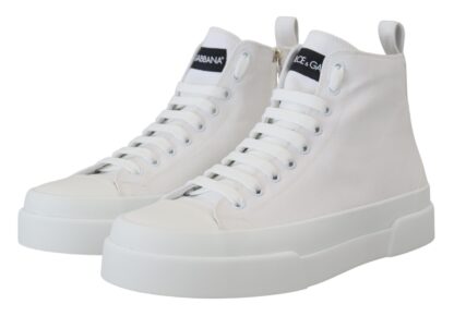 Dolce & Gabbana - Elegant High Top Canvas Sneakers