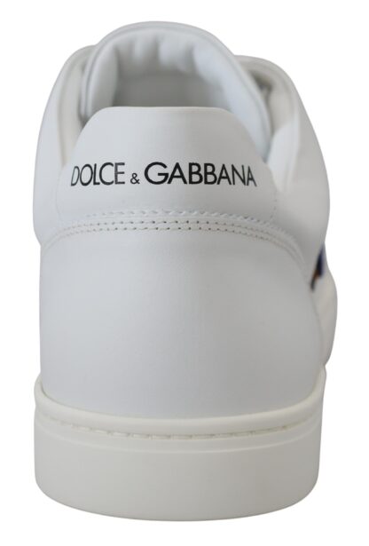 Dolce & Gabbana - Elegant White Leather Men's Sneakers