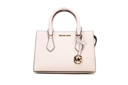 Michael Kors - Sheila Small Powder Blush Vegan Leather Center Zip Satchel Handbag