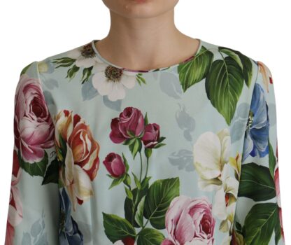 Dolce & Gabbana - Floral Elegance Round Neck Blouse