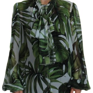 Dolce & Gabbana - Multicolor Floral Zip Back Silk Blouse Top