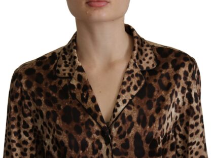 Dolce & Gabbana - Elegant Leopard Silk Blouse