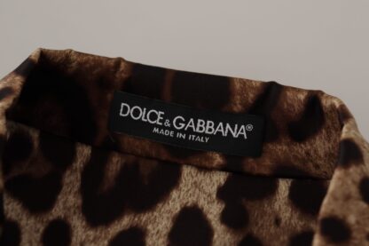 Dolce & Gabbana - Elegant Leopard Silk Blouse