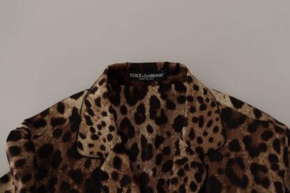 Dolce & Gabbana - Elegant Leopard Silk Blouse