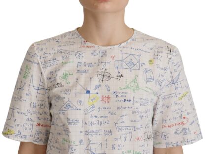 Dolce & Gabbana - Algebra Print Round Neck Cotton Tee