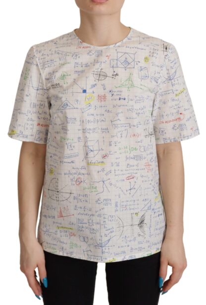 Dolce & Gabbana - Algebra Print Round Neck Cotton Tee