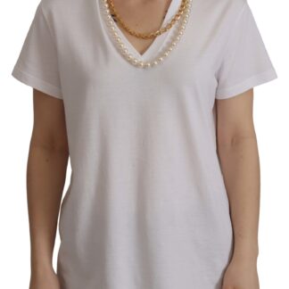 Dolce & Gabbana - Elegant Silk Top with Logo Embroidery